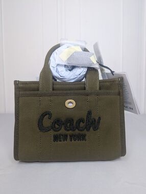 Coach Mini Cargo Tote 20 - Olive, NWT